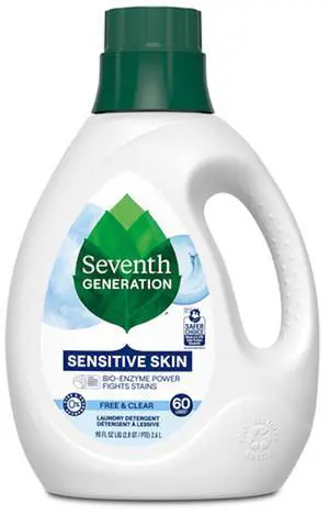 Free & Clear Fragrance Free Liquid Laundry Detergent 90 fl oz, 60 Loads, 97% USDA Biobased, Hypoallergenic Free & Clear Fragrance Free Liquid Laundry Detergent 90 fl oz, 60 Loads, 97% USDA Biobased, Hypoallergenic