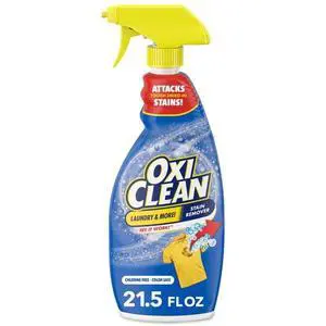 OxiClean Laundry Stain Remover Spray 21.5 fl oz, Oxygen-Powered Formula, Color Safe for Fabrics & Upholstery OxiClean Laundry Stain Remover Spray 21.5 fl oz, Oxygen-Powered Formula, Color Safe for Fabrics & Upholstery