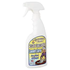 16 fl oz Fabric Pre-Treat Stain Remover Spray, Works on Grease, Makeup, Grass, Coffee and Rust 16 fl oz Fabric Pre-Treat Stain Remover Spray, Works on Grease, Makeup, Grass, Coffee and Rust