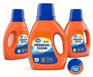 Premium Clean Original Liquid Laundry Detergent 34 fl oz, 25 Loads, EnzymePowered Stain & Odor Control Premium Clean Original Liquid Laundry Detergent 34 fl oz, 25 Loads, EnzymePowered Stain & Odor Control