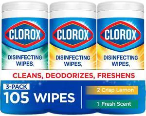 3Pack Scented MultiPurpose Household Wipes, For Finished Wood, Granite, Glass & StainlessSteel Kitchen & Bathroom Surfaces 3Pack Scented MultiPurpose Household Wipes, For Finished Wood, Granite, Glass & StainlessSteel Kitchen & Bathroom Surfaces