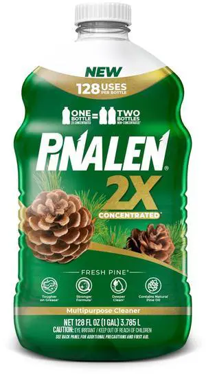 128 fl oz Fresh Pine Scent 2X Concentrate AllPurpose Cleaning Liquid, Biodegradable, For Tile, Vinyl, Linoleum & Metal Surfaces 128 fl oz Fresh Pine Scent 2X Concentrate AllPurpose Cleaning Liquid, Biodegradable, For Tile, Vinyl, Linoleum & Metal Surfaces