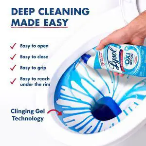 2Pack BleachFree OXI Toilet Cleaning Gel, AngledNeck Bottle for UnderRim Application, SepticSafe with Ocean Fresh Scent 2Pack BleachFree OXI Toilet Cleaning Gel, AngledNeck Bottle for UnderRim Application, SepticSafe with Ocean Fresh Scent