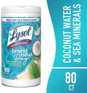 80Count Coconut & Sea Minerals Scent MultiSurface Cleaning Wipes, Traps & Lifts Grease, Grime & Household Allergens for Home, Office & Dorm Use 80Count Coconut & Sea Minerals Scent MultiSurface Cleaning Wipes, Traps & Lifts Grease, Grime & Household Allergens for Home, Office & Dorm Use
