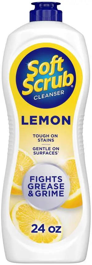 24 oz LemonFragrance MultiPurpose Cleanser, Tough on Stains Gentle on Surfaces, Works on Porcelain, Ceramic, Stainless Steel & GlassTop Stoves 24 oz LemonFragrance MultiPurpose Cleanser, Tough on Stains Gentle on Surfaces, Works on Porcelain, Ceramic, Stainless Steel & GlassTop Stoves