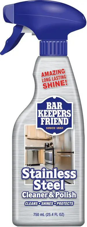 StainlessSteel TriggerSpray Cleaner & Polish, Removes Fingerprints, Light HardWater Spots & Food Soils for Kitchen Appliance Upkeep StainlessSteel TriggerSpray Cleaner & Polish, Removes Fingerprints, Light HardWater Spots & Food Soils for Kitchen Appliance Upkeep