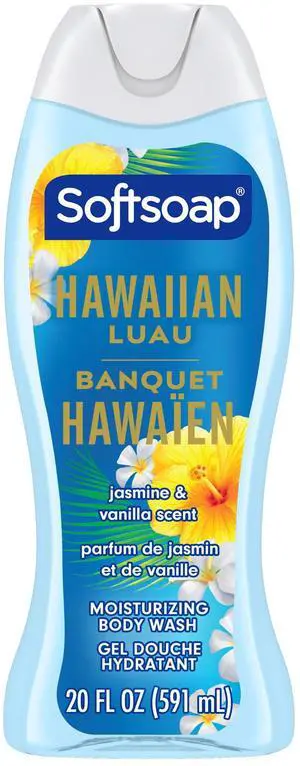Softsoap 20 fl oz Hawaiian Luau Shower Gel, DermatologistTested Moisturizing Liquid Body Wash for Daily Shower Routine Softsoap 20 fl oz Hawaiian Luau Shower Gel, DermatologistTested Moisturizing Liquid Body Wash for Daily Shower Routine