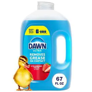 Dawn Ultra 67 fl oz Strawberry Fields Dish Soap Refill, EasyPour Spout, MultiPurpose Grease Remover for Kitchen Dawn Ultra 67 fl oz Strawberry Fields Dish Soap Refill, EasyPour Spout, MultiPurpose Grease Remover for Kitchen