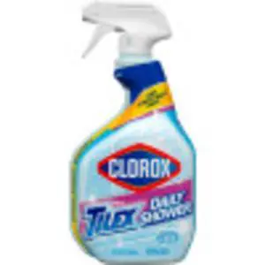Clorox Plus Tilex 32oz Daily Bathroom Spray, MultiSurface NoScrub Formula for Showers, Tubs and HardWater Deposit Maintenance Clorox Plus Tilex 32oz Daily Bathroom Spray, MultiSurface NoScrub Formula for Showers, Tubs and HardWater Deposit Maintenance
