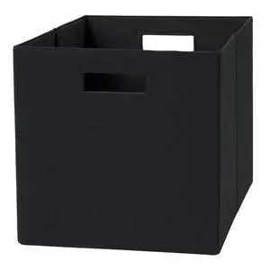 Better Homes & Gardens Rich Black Fabric Storage Bin, Collapsible Design, 10.56 Gallon for Cube Organizer Systems or Standalone Use Better Homes & Gardens Rich Black Fabric Storage Bin, Collapsible Design, 10.56 Gallon for Cube Organizer Systems or Standalone Use