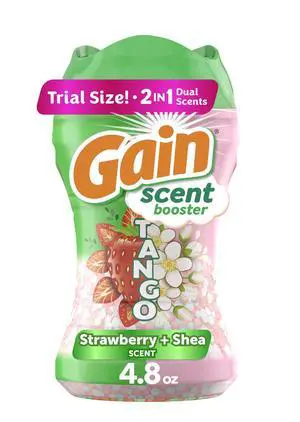 Gain 4.8oz Tango Strawberry and Shea Laundry Scent Booster Beads, DualFragrance InWash Beads for Extended Laundry Freshness Gain 4.8oz Tango Strawberry and Shea Laundry Scent Booster Beads, DualFragrance InWash Beads for Extended Laundry Freshness