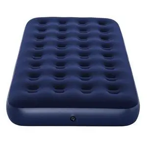 Ozark Trail Twin Inflatable Air Mattress, 10Inch Height, Flocked Sleeping Surface, CoilBeam Air Bed, 330lb Capacity, Pump Not Included, 74"×39"×10" Ozark Trail Twin Inflatable Air Mattress, 10Inch Height, Flocked Sleeping Surface, CoilBeam Air Bed, 330lb Capacity, Pump Not Included, 74"×39"×10"