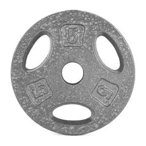 CAP Barbell 5Lb Standard Weight Plate, Solid CastIron 1Inch Bore, Grip Openings for Home Gym Lifting CAP Barbell 5Lb Standard Weight Plate, Solid CastIron 1Inch Bore, Grip Openings for Home Gym Lifting