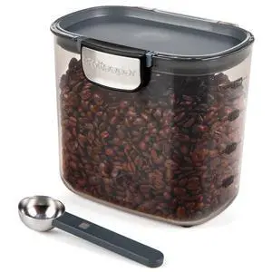 ProKeeper+ Airtight Plastic Coffee Storage Container, Magnetic Scoop Included, StainlessSteel Latch for Pantry Food Organization ProKeeper+ Airtight Plastic Coffee Storage Container, Magnetic Scoop Included, StainlessSteel Latch for Pantry Food Organization