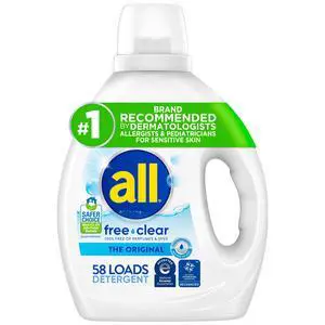 all 73oz Free & Clear Concentrated Liquid Detergent, No Perfumes or Dyes, SepticSafe, Compatible with HE Machines & Cold Water all 73oz Free & Clear Concentrated Liquid Detergent, No Perfumes or Dyes, SepticSafe, Compatible with HE Machines & Cold Water