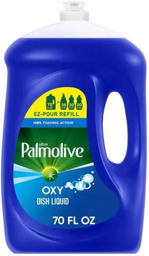 Palmolive Ultra Oxy Liquid Dish Soap, 70 fl oz EZPour Refill Bottle, GreaseCutting Foaming Formula, Paraben & PhthalateFree Palmolive Ultra Oxy Liquid Dish Soap, 70 fl oz EZPour Refill Bottle, GreaseCutting Foaming Formula, Paraben & PhthalateFree