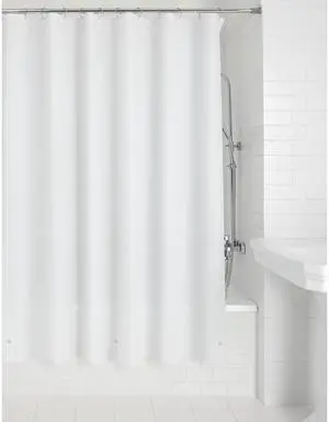 Mainstays LightWeight PEVA Shower Curtain Liner, White, 70" × 71", ChlorideFree Waterproof Shower Liner With Bottom Magnets Mainstays LightWeight PEVA Shower Curtain Liner, White, 70" × 71", ChlorideFree Waterproof Shower Liner With Bottom Magnets