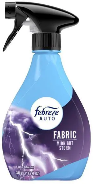 Febreze AUTO Car Fabric OdorFighting Spray, Midnight Storm Scent, 12.5floz, Vehicle Upholstery Freshener for Carpets & Floor Mats Febreze AUTO Car Fabric OdorFighting Spray, Midnight Storm Scent, 12.5floz, Vehicle Upholstery Freshener for Carpets & Floor Mats