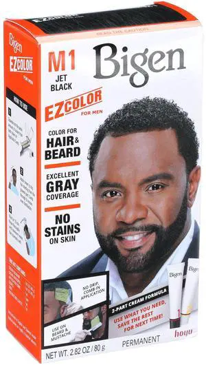 Bigen EZ Color for Men, Jet Black, M1, Permanent Hair Color Bigen EZ Color for Men, Jet Black, M1, Permanent Hair Color
