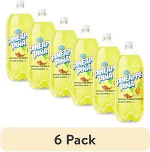(6 pack) Great Value Pineapple Soda, 2 Liter Bottle (6 pack) Great Value Pineapple Soda, 2 Liter Bottle