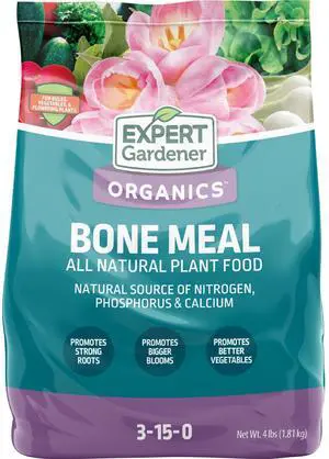 Expert Gardener Bone Meal Plant Food Fertilizer, 3-15-0, 4 lb Expert Gardener Bone Meal Plant Food Fertilizer, 3-15-0, 4 lb