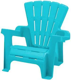 Play Day Kids Adirondack Chair, Turquoise, 1Seat, Stackable Plastic Chair for Ages 2+, 42lb Weight Capacity Play Day Kids Adirondack Chair, Turquoise, 1Seat, Stackable Plastic Chair for Ages 2+, 42lb Weight Capacity