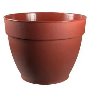 Jacinto Recycled Plastic Planter, 8 inch Opening Diameter, Red Color Jacinto Recycled Plastic Planter, 8 inch Opening Diameter, Red Color