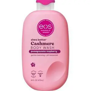 eos Shea Better Cashmere Body Wash, Pomegranate Raspberry Scent, 16 fl oz, Creamy Gel Moisturizing Shower Cleanser eos Shea Better Cashmere Body Wash, Pomegranate Raspberry Scent, 16 fl oz, Creamy Gel Moisturizing Shower Cleanser