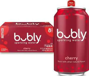 Bubly Sparkling Water Cherry, 12 Fl Oz Cans (8 Pack) Bubly Sparkling Water Cherry, 12 Fl Oz Cans (8 Pack)