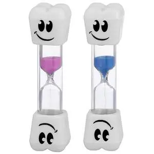 Smile Tooth 2 Minute Sand Timer, 2 Pack, Assorted Colors Smile Tooth 2 Minute Sand Timer, 2 Pack, Assorted Colors