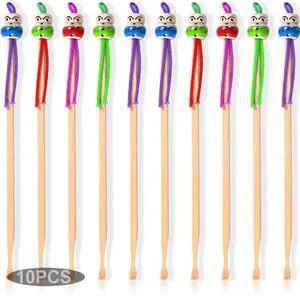 10pcs Bamboo Ear Pick Ear Cleaner Earwax Curette Remover Hanging Tool for Adults and Children 10pcs Bamboo Ear Pick Ear Cleaner Earwax Curette Remover Hanging Tool for Adults and Children