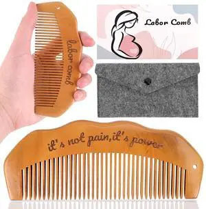 Birth Comb for Labor Pain, Postpartum, Home Delivery, Pregnancy & Hospital Bag, Acupressure Tool for Anxiety & Natural Pain Relief Birth Comb for Labor Pain, Postpartum, Home Delivery, Pregnancy & Hospital Bag, Acupressure Tool for Anxiety & Natural Pain Relief