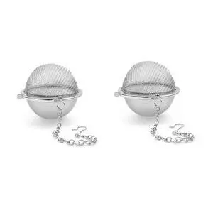 2Pcs Premium Tea Infusers for Loose Leaf - Upgraded Tea Strainers and Tea Balls for Herbal Spices and Seasonings 2Pcs Premium Tea Infusers for Loose Leaf - Upgraded Tea Strainers and Tea Balls for Herbal Spices and Seasonings