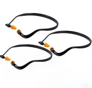 3-Pack Banded Earplugs, 29dB NRR Reusable Silicone Earplugs for Shooting, Sleep, Work, Concerts, Swimming, Construction - Lightweight, Non-Slip Design 3-Pack Banded Earplugs, 29dB NRR Reusable Silicone Earplugs for Shooting, Sleep, Work, Concerts, Swimming, Construction - Lightweight, Non-Slip Design