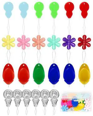 FIVEIZERO Needle Threader Kit 24-Pack, 4 Types, for Hand Sewing, Sewing Machine & Embroidery Floss, with Clear Storage Box FIVEIZERO Needle Threader Kit 24-Pack, 4 Types, for Hand Sewing, Sewing Machine & Embroidery Floss, with Clear Storage Box
