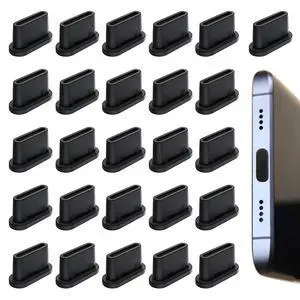 25 Pcs USB-C Dust Plug Cover for Samsung Galaxy Google Pixel Moto G TCL UMIDIGI OnePlus Nord and Type-C Devices 25 Pcs USB-C Dust Plug Cover for Samsung Galaxy Google Pixel Moto G TCL UMIDIGI OnePlus Nord and Type-C Devices