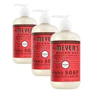 Mrs. Meyer's Clean Day Hand Soap, Rhubarb, 12.5fl oz, 3-Pack Mrs. Meyer's Clean Day Hand Soap, Rhubarb, 12.5fl oz, 3-Pack