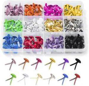 180pcs 12 Colors Mini Metal Brads Paper Fasteners Split Pins for DIY Crafts Scrapbooking Projects 180pcs 12 Colors Mini Metal Brads Paper Fasteners Split Pins for DIY Crafts Scrapbooking Projects