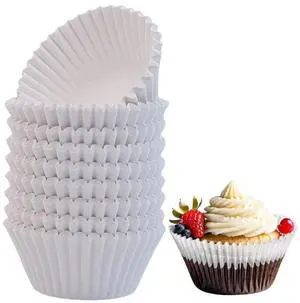 200pcs White Standard Cupcake and Muffin Baking Cup Liners 200pcs White Standard Cupcake and Muffin Baking Cup Liners