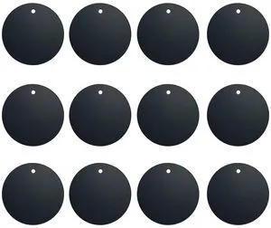 BGJRBY Mount Metal Plate 12-Pack Round Black for Magnetic Car Mount Phone Holder with Full Adhesive BGJRBY Mount Metal Plate 12-Pack Round Black for Magnetic Car Mount Phone Holder with Full Adhesive