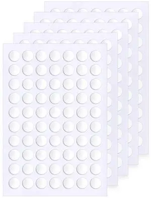 JUNEBRUSHS 350 Pieces Double Sided Sticky Dots 6mm, Removable No Trace Clear Round Adhesive Putty for Wall Hanging Poster Balloon Craft DIY Office Supplies JUNEBRUSHS 350 Pieces Double Sided Sticky Dots 6mm, Removable No Trace Clear Round Adhesive Putty for Wall Hanging Poster Balloon Craft DIY Office Supplies