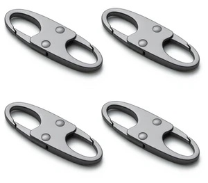 Zelin Anti Theft Zipper Clips Carabiner Travel Essentials 4Pcs Grey Zelin Anti Theft Zipper Clips Carabiner Travel Essentials 4Pcs Grey