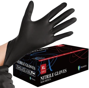 PROMEDIX P Nitrile Disposable Gloves, 4mil, 100 Count, Latex Free, Powder Free, for Cooking, Household, Food Safe PROMEDIX P Nitrile Disposable Gloves, 4mil, 100 Count, Latex Free, Powder Free, for Cooking, Household, Food Safe