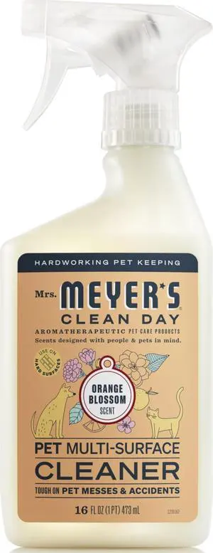 MRS. MEYER'S CLEAN DAY Pet Multi-Surface Cleaner, Orange Blossom, 16fl oz MRS. MEYER'S CLEAN DAY Pet Multi-Surface Cleaner, Orange Blossom, 16fl oz
