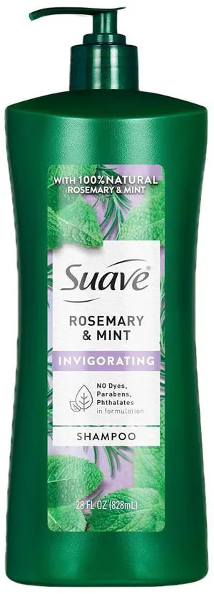 Suave Rosemary and Mint Invigorating Shampoo, 28 Fl Oz, Paraben Free Suave Rosemary and Mint Invigorating Shampoo, 28 Fl Oz, Paraben Free