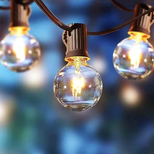 Better Homes and Gardens 20-Count G40 Clear Glass Globe Outdoor Patio String Lights Better Homes and Gardens 20-Count G40 Clear Glass Globe Outdoor Patio String Lights
