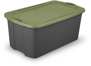 Sterilite EZ Carry 30Gallon Extra-Large Plastic Storage Bin with Full-Grip Handles, Gray Sterilite EZ Carry 30Gallon Extra-Large Plastic Storage Bin with Full-Grip Handles, Gray
