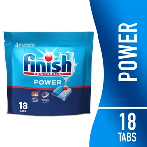 Finish Power Dishwasher Pods, No Pre-Rinse Dishwasher Detergent Tabs, Deep Clean, 18 Count Finish Power Dishwasher Pods, No Pre-Rinse Dishwasher Detergent Tabs, Deep Clean, 18 Count
