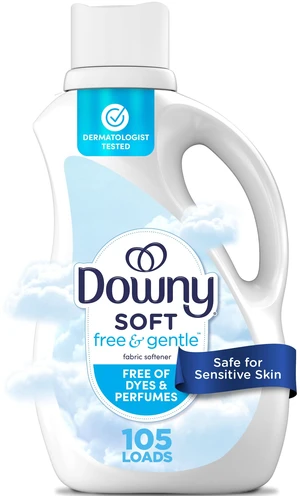Downy Free & Gentle Fabric Softener, 77 fl oz, 105 Loads, Hypoallergenic Downy Free & Gentle Fabric Softener, 77 fl oz, 105 Loads, Hypoallergenic