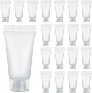 5ml Refillable Empty Tubes Bottles 20 Pcs Squeezable Sample Containers Translucent Surface Travel Sample Bottles for Toothpaste, Shampoo, Facial Cleanser, Lotion, Hand Cream 5ml Refillable Empty Tubes Bottles 20 Pcs Squeezable Sample Containers Translucent Surface Travel Sample Bottles for Toothpaste, Shampoo, Facial Cleanser, Lotion, Hand Cream